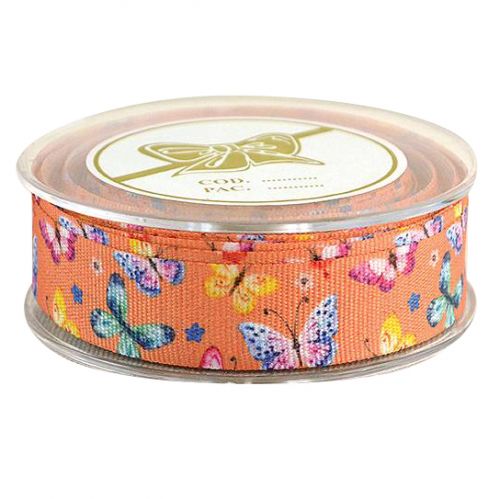 Κορδέλα 9μ. Πεταλούδες 23χ. - Πορτοκαλί