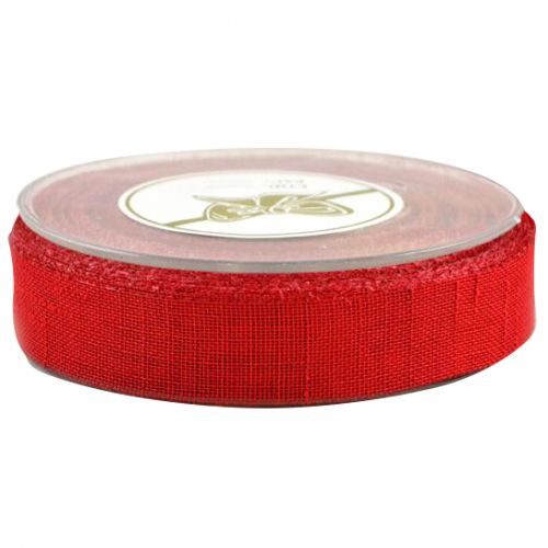 Κορδέλα 25μ. LINNEN RIBBON 38χιλ. - Κόκκινη