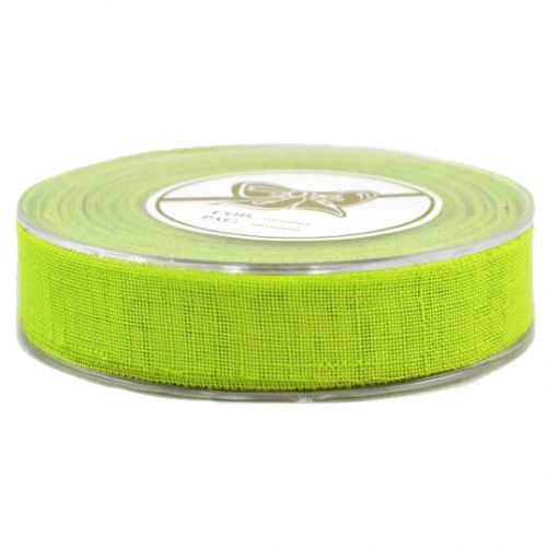 Κορδέλα 25μ. LINNEN RIBBON 38χιλ. - Πράσινο Ανοιχτό