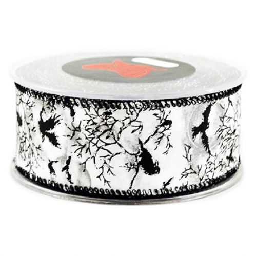 Κορδέλα 9μ. CROWS 43χιλ. - Μαύρο,Λευκό