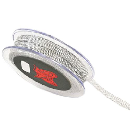 Κορδέλα 18μ. METALIC COLOR 6mm - Ασημί