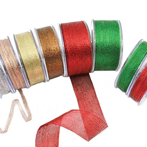 Κορδέλα 18μ. METALIC COLOR 6mm - Ασημί