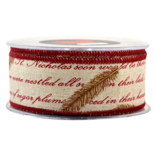 Κορδέλα 9μ. FEATHER 43χιλ.- Μπορντό