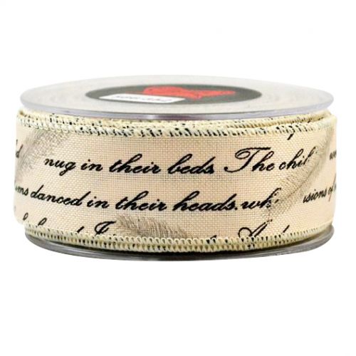 Κορδέλα 9μ. FEATHER 43χιλ.- Ιβουάρ