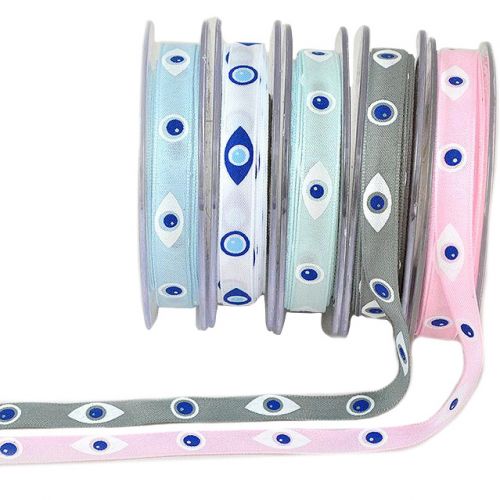 LETO EYE 1,3cmX18m - GREY (ribbon)