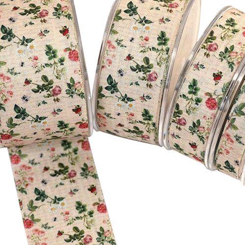 Κορδέλα 25μ. POPLINE LE CAMPAGNE 23χιλ. - Μπεζ