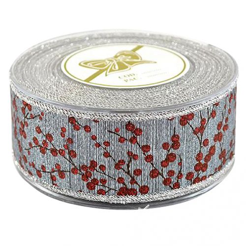 Κορδέλα 9μ. METALLIC MISTLETOE 43χιλ.-ΑΣΗΜΙ