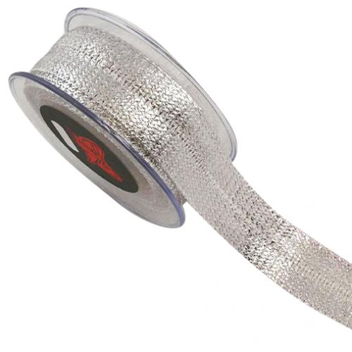 Κορδέλα 6,5μ. VERO TRESS  FOIL 35χιλ. - Ασημί