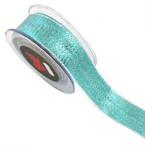 Κορδέλα 6,5μ. VERO TRESS  FOIL 35χιλ. - Τιρκουάζ