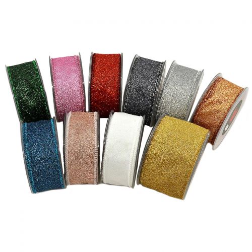 Κορδέλα 9μ. ΧΡΥΣΟ DUST 67χιλ.-ΚΟΚΚΙΝΟ