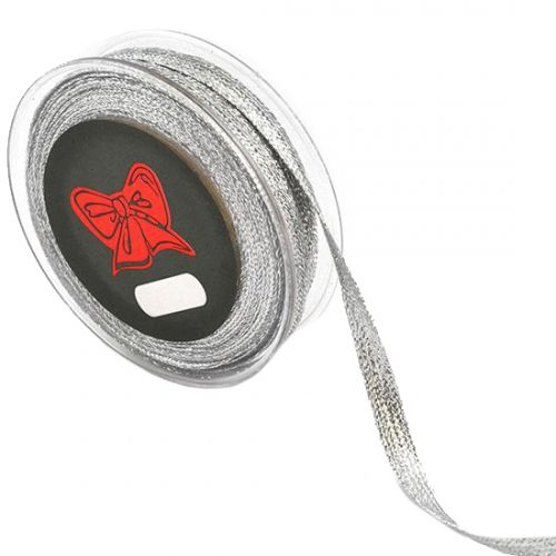 Κορδέλα 18μ. LYRA 1εκ. - Ασημί