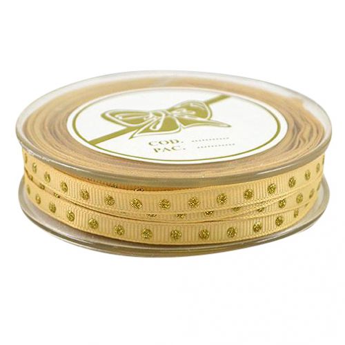 Κορδέλα 23μ. GRO DOTS 6χιλ.-ΧΡΥΣΟ