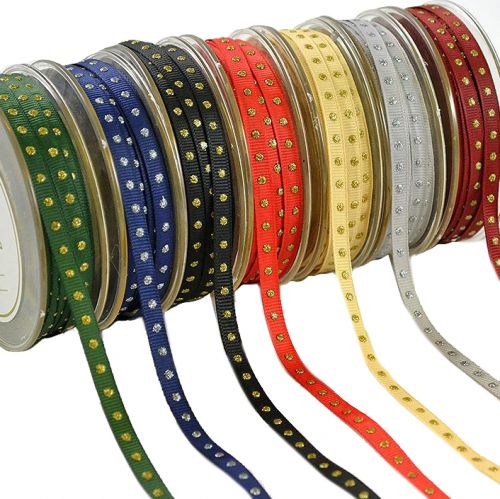 Κορδέλα 23μ. GRO DOTS 6χιλ.-ΧΡΥΣΟ