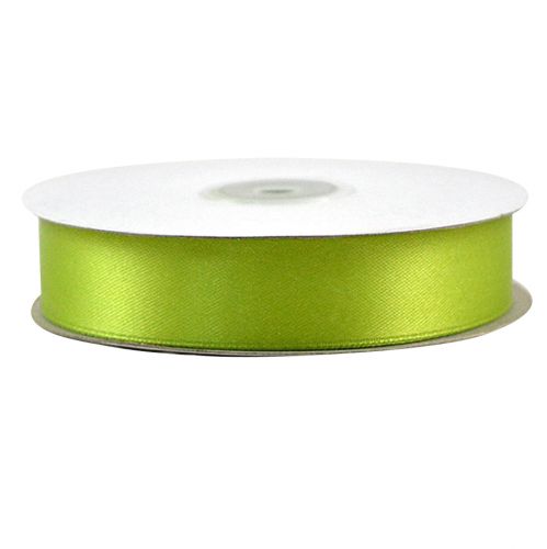 SINGLE FACE SATIN RIBBON  3mmΧ92m - LT GREEN