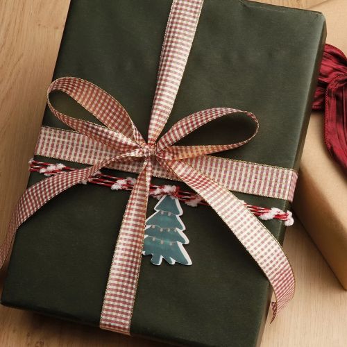 Κορδέλα 20μ. CHECK DLX 25χ.- Κόκκινο