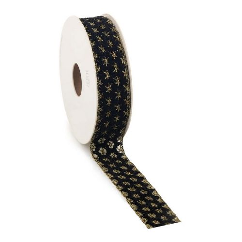 Κορδέλα 5μ. CHENILUX 25χιλ. - μαύρη