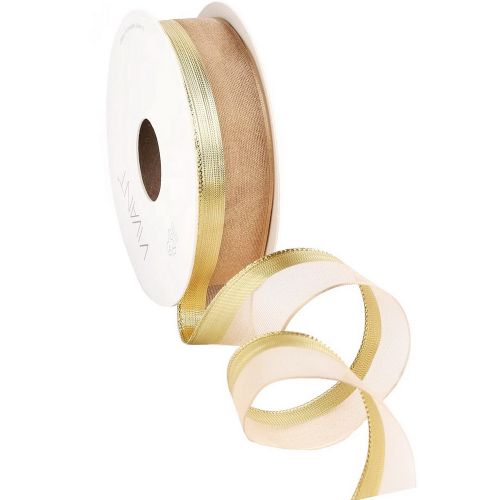 Κορδέλα 10μ. ORGANZA LINEA 25χ.- Άμμος