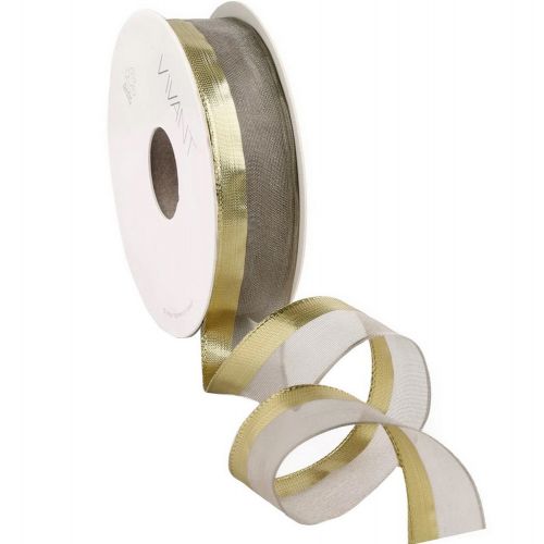 Κορδέλα 10μ. ORGANZA LINEA 25χ.- Γκρι αν.