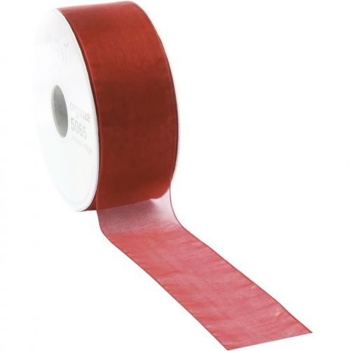 Κορδέλα 50μ. ORGANZA 40χιλ. - κόκκινο ζεστό