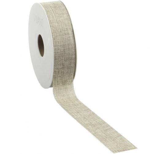 Κορδέλα 20μ. LINO 25mm - φυσικό