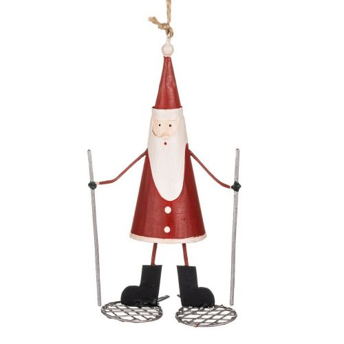 Snow Shoe Santa 13x8cm