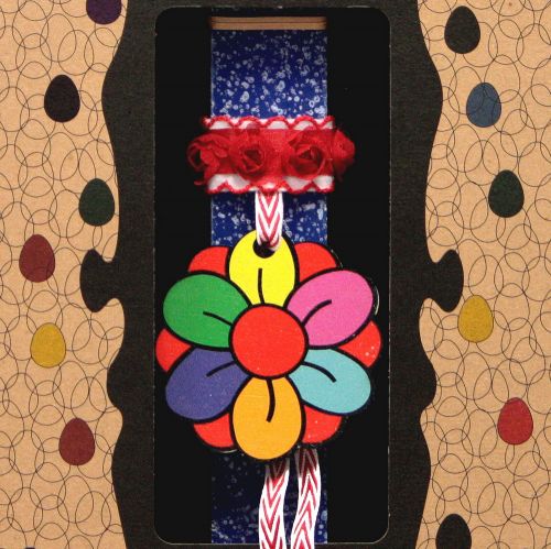 Λαμπάδα 20 Λουλούδι ξύλινο - Μπλε 