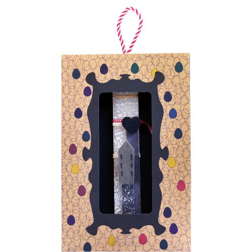 Easter Candle Tiny house-Black 3 storey