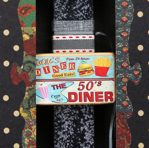 	Λαμπάδα 20 εκ.Vintage μαγνητάκι - Diner