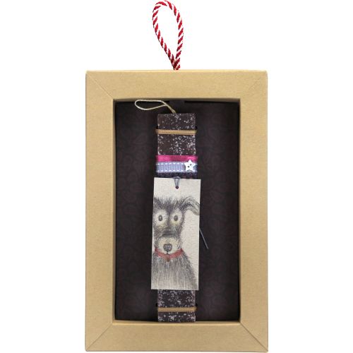 Λαμπάδα Ετικέτα 'my pet' - Σκύλος καφέ