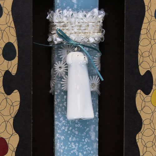 Λαμπάδα Πορσελάνινο ζωάκι - Σκύλος