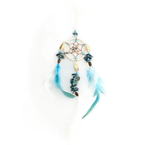 Ονειροπαγίδα μικρή - σιέλ λευκή