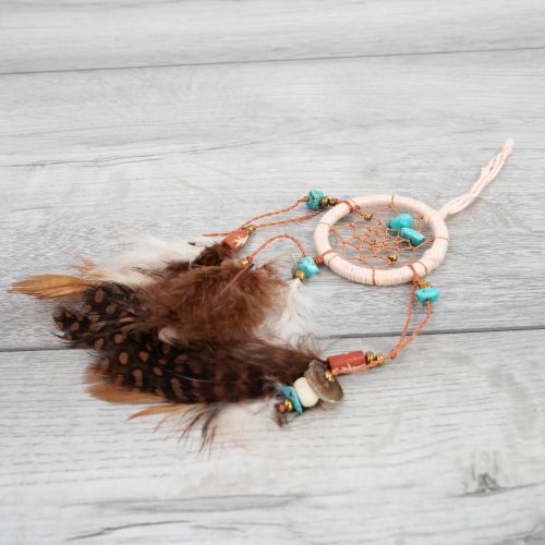 Ονειροπαγίδα φτερά 18εκ. - Κρεμ καφέ