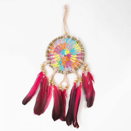 Ονειροπαγίδα μεσαία με φτερά 25εκ.- Φούξια