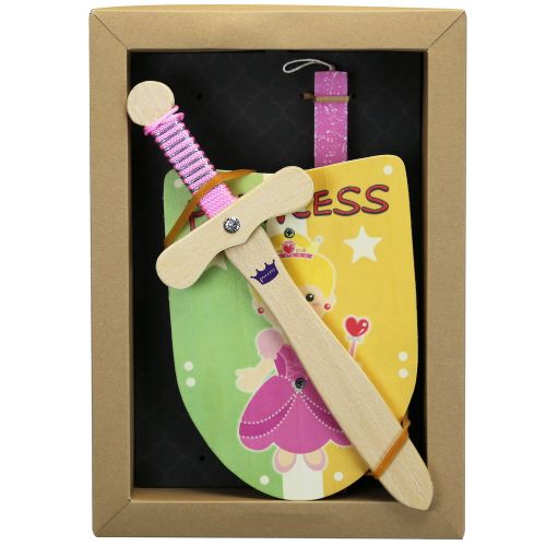 Easter Candle Wooden shield & sword Princess