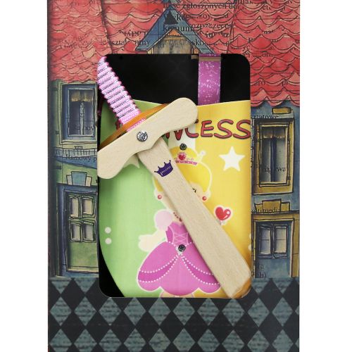 Easter Candle Wooden shield & sword Princess