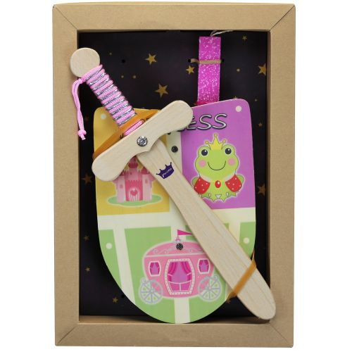 Easter Candle Wooden shield & sword Princess