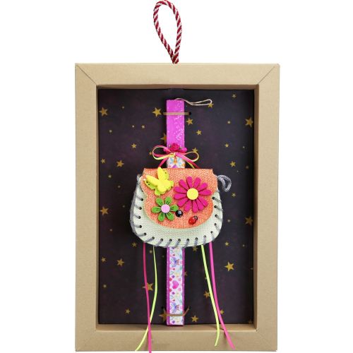 Easter Candle Handbag with flowers