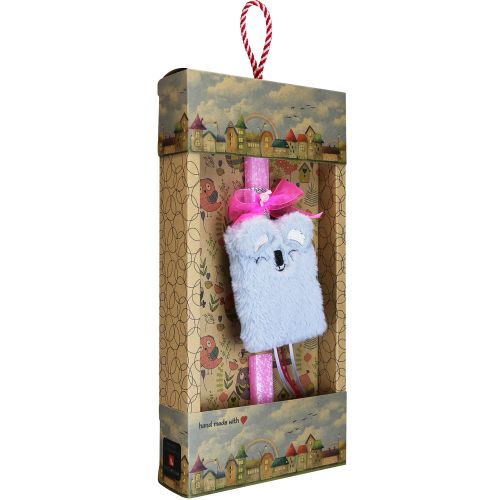 Easter candle with Plush Notebook - Koala