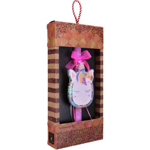 Easter candle with DIY Jewelry Set - Unicorn Cat