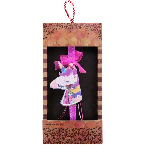 Easter candle with DIY Jewelry Set - Unicorn