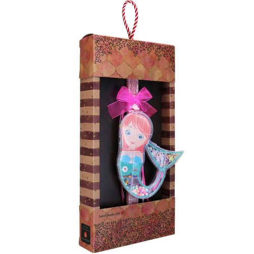 Easter candle with DIY Jewelry Set - Mermaid