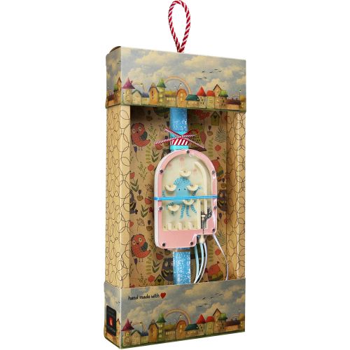 Easter candle with Mini Pinball - Octopus