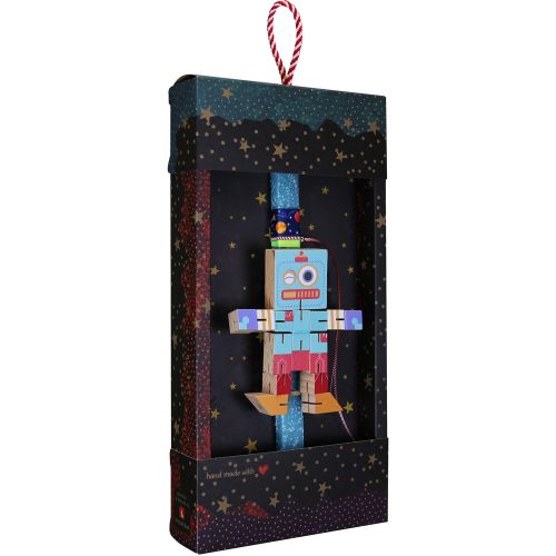 Easter candle with Robot Transformer - Mint