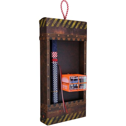 Easter candle with Pull-Back Car - Light Blue Sport