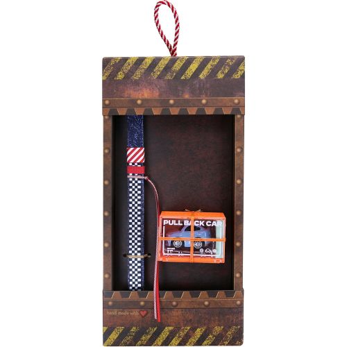 Easter candle with Pull-Back Car - Light Blue Sport