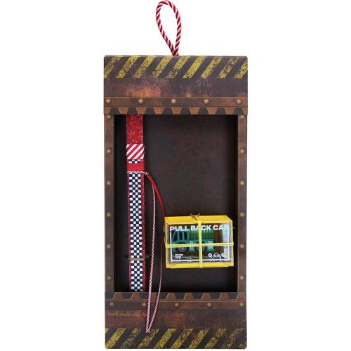 Easter candle with Pull-Back Truck - Green Construction