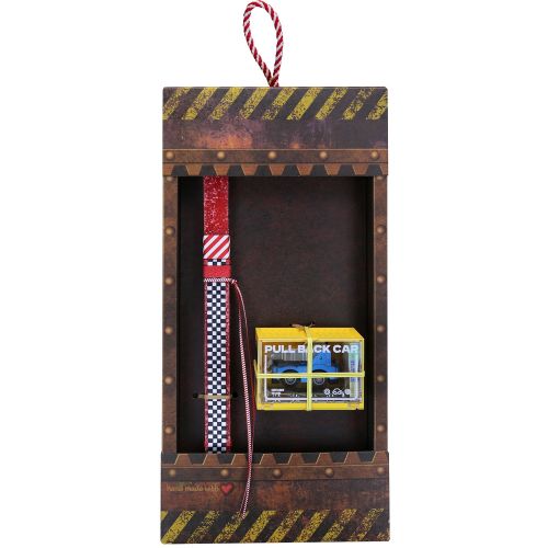 Easter candle with Pull-Back Truck - Crane