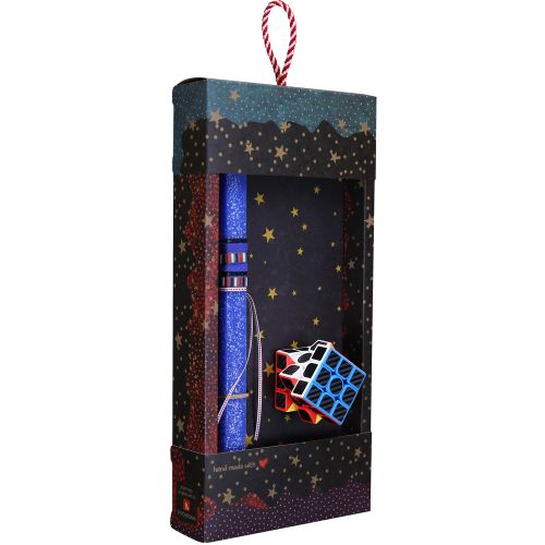 Easter candle with Cube - Blue