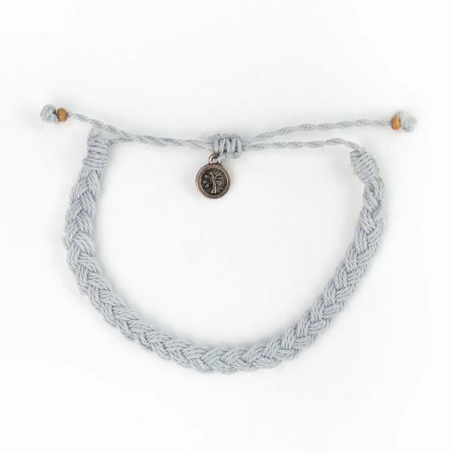 Βραχιόλι σχοινί γκρι