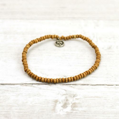 Μπρασελέ χάντρες καρύδας